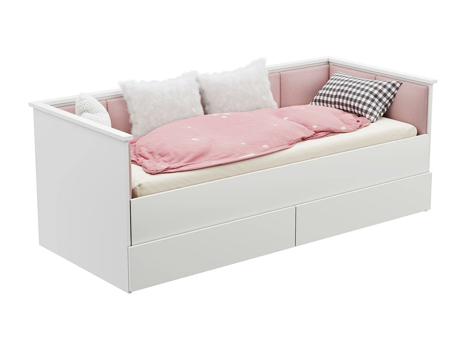 Lit Enfant HELIOS KSB003 86x205x75 Blanc