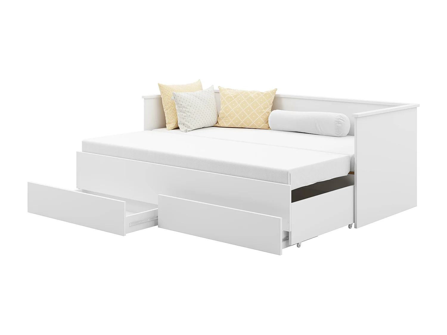 Lit Enfant HELIOS KSB003 86x205x75 Blanc