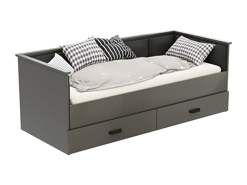 Letto Singolo HELIOS KSB003 86x205x75 Grigio