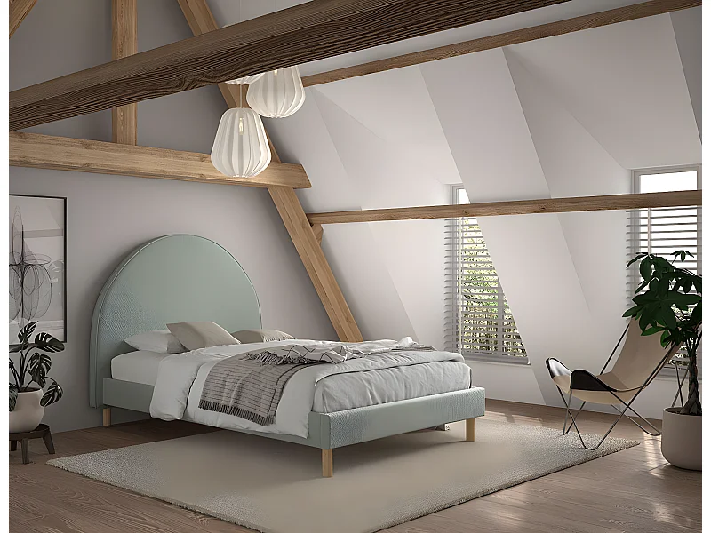 Bed MOON BF009 140x200 cm Groen
