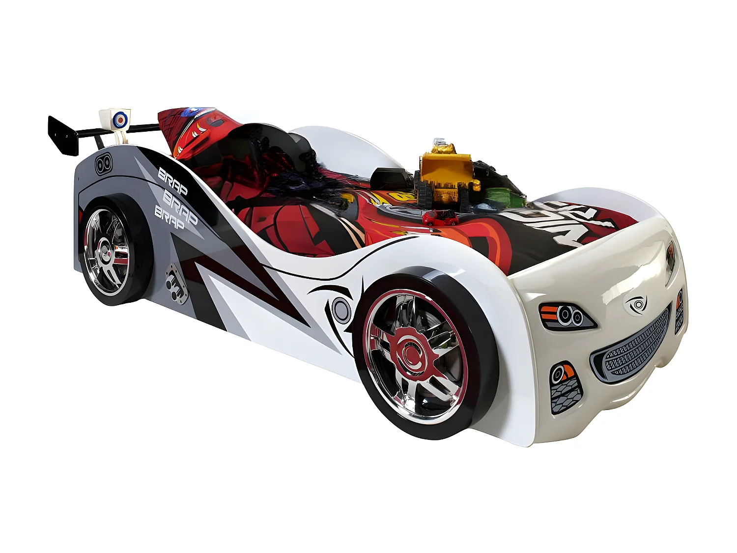 Bed AUTO KSB005 111x240x65 Wit