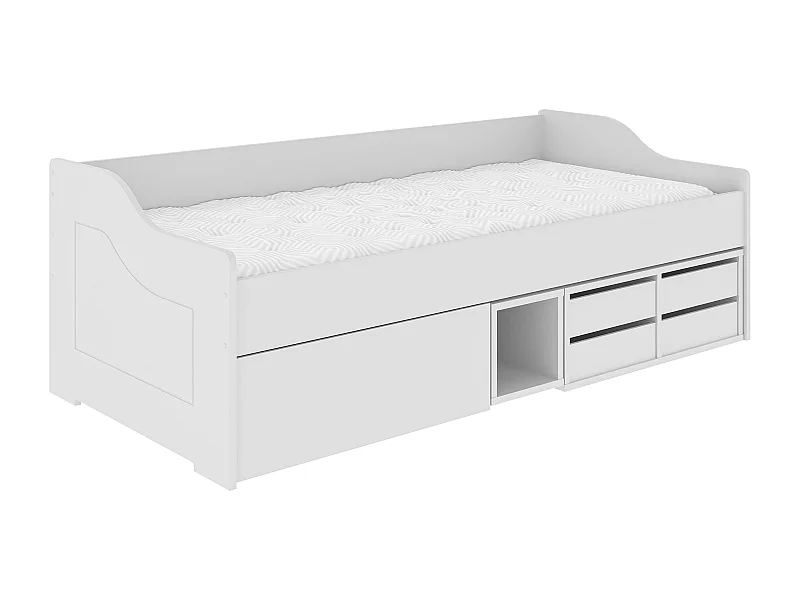 Lit Enfant ELIOT KSB005 94x204x70 Blanc