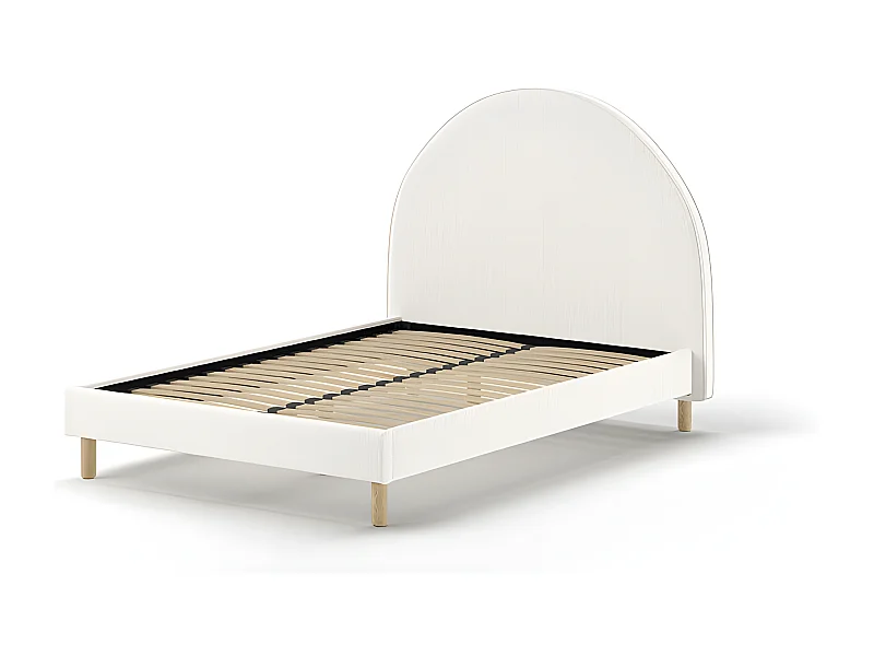 Bed MOON BF009 140x200 cm Wit