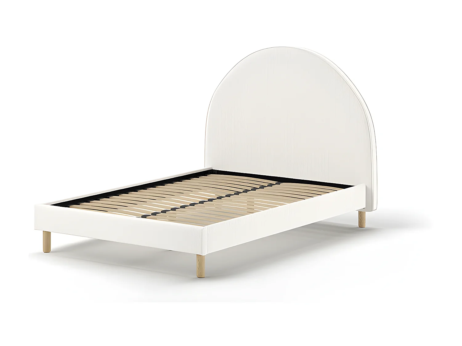 Bed MOON BF009 140x200 cm Wit