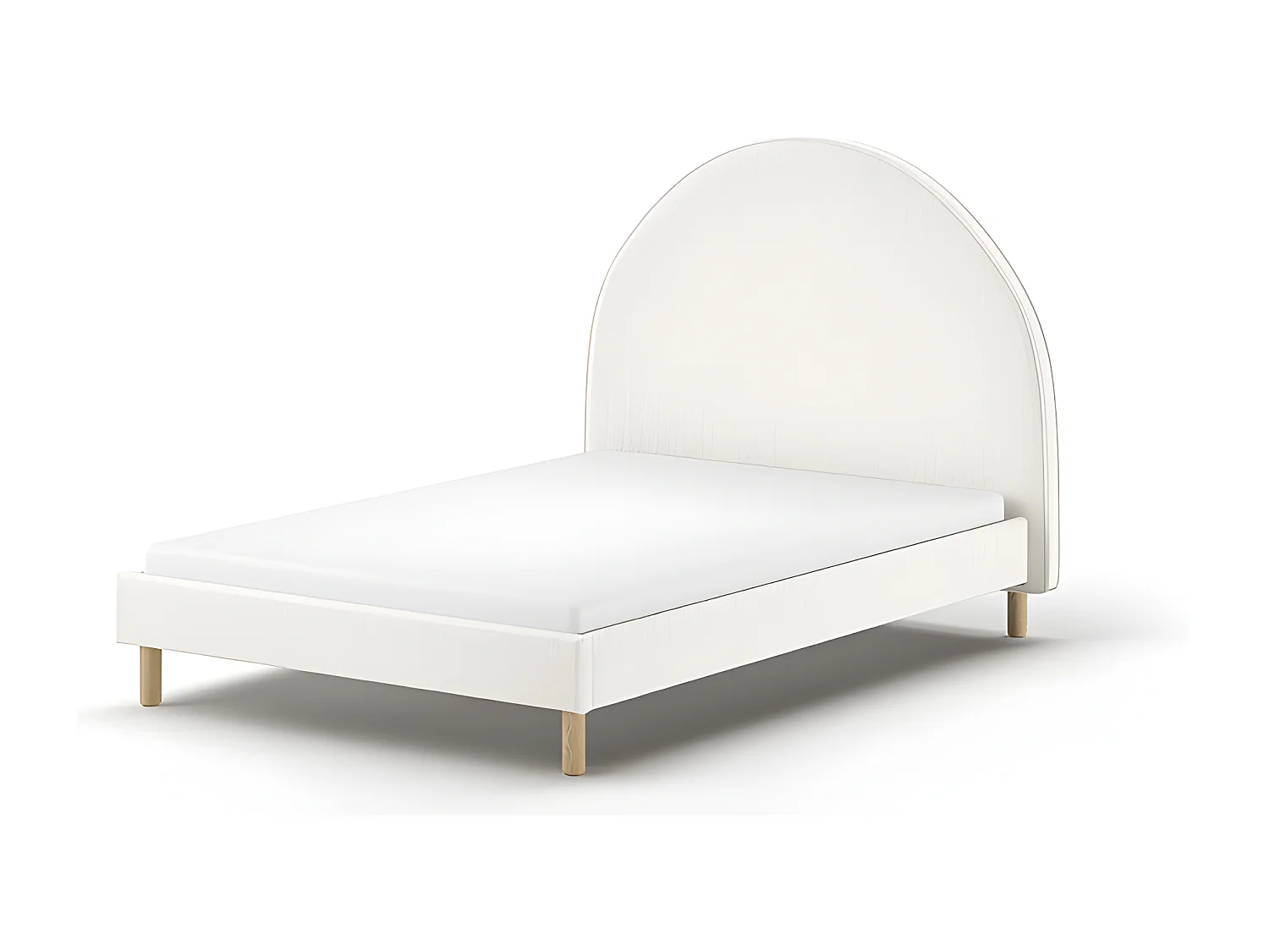 Bed MOON BF009 140x200 cm Wit