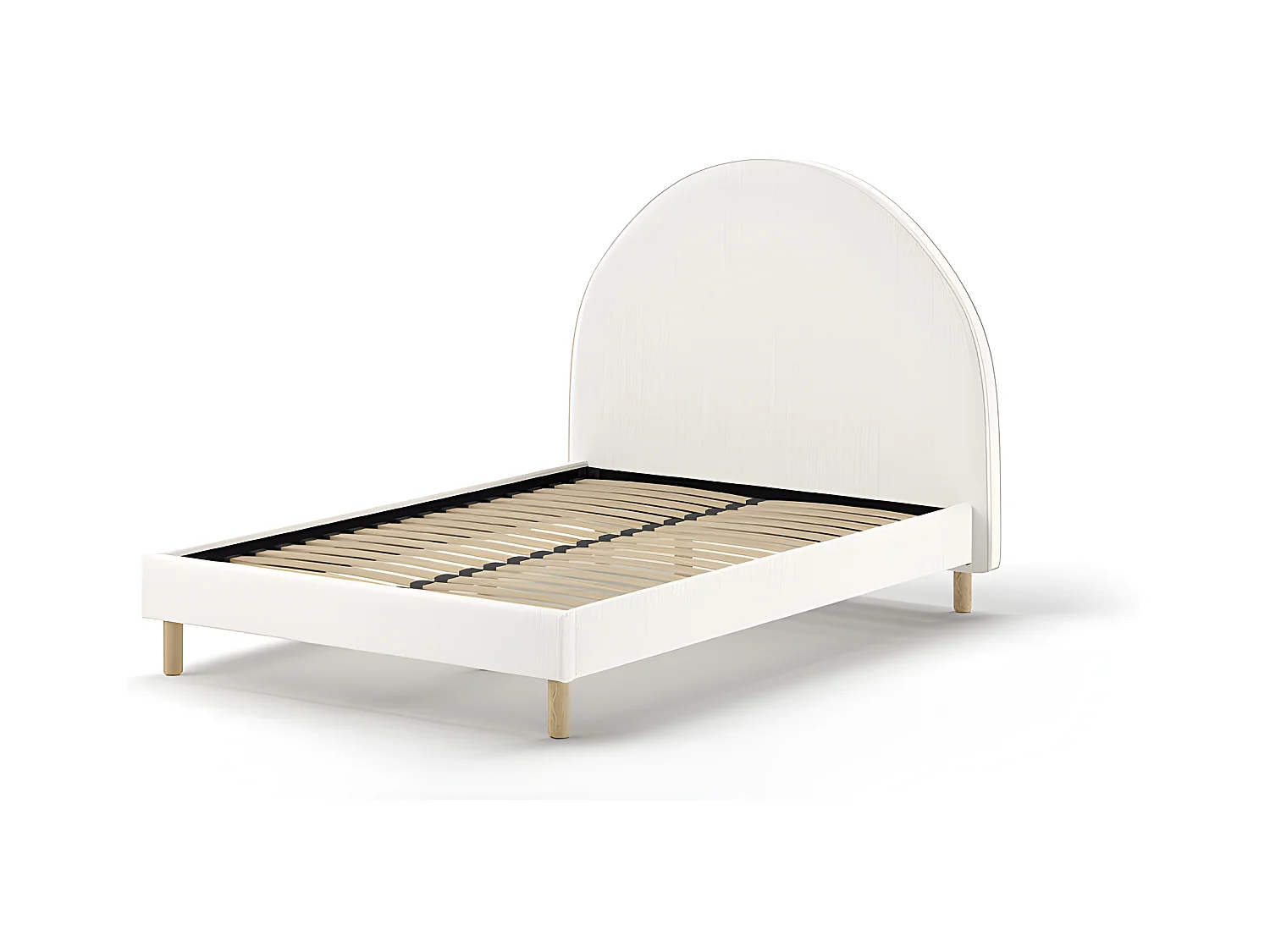 Cadre de lit MOON BF009 140x200 cm Blanc