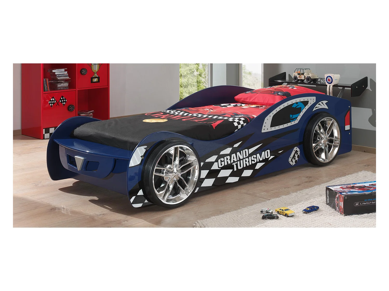 Lit Enfant AUTO KSB005 111x247x66 Bleu