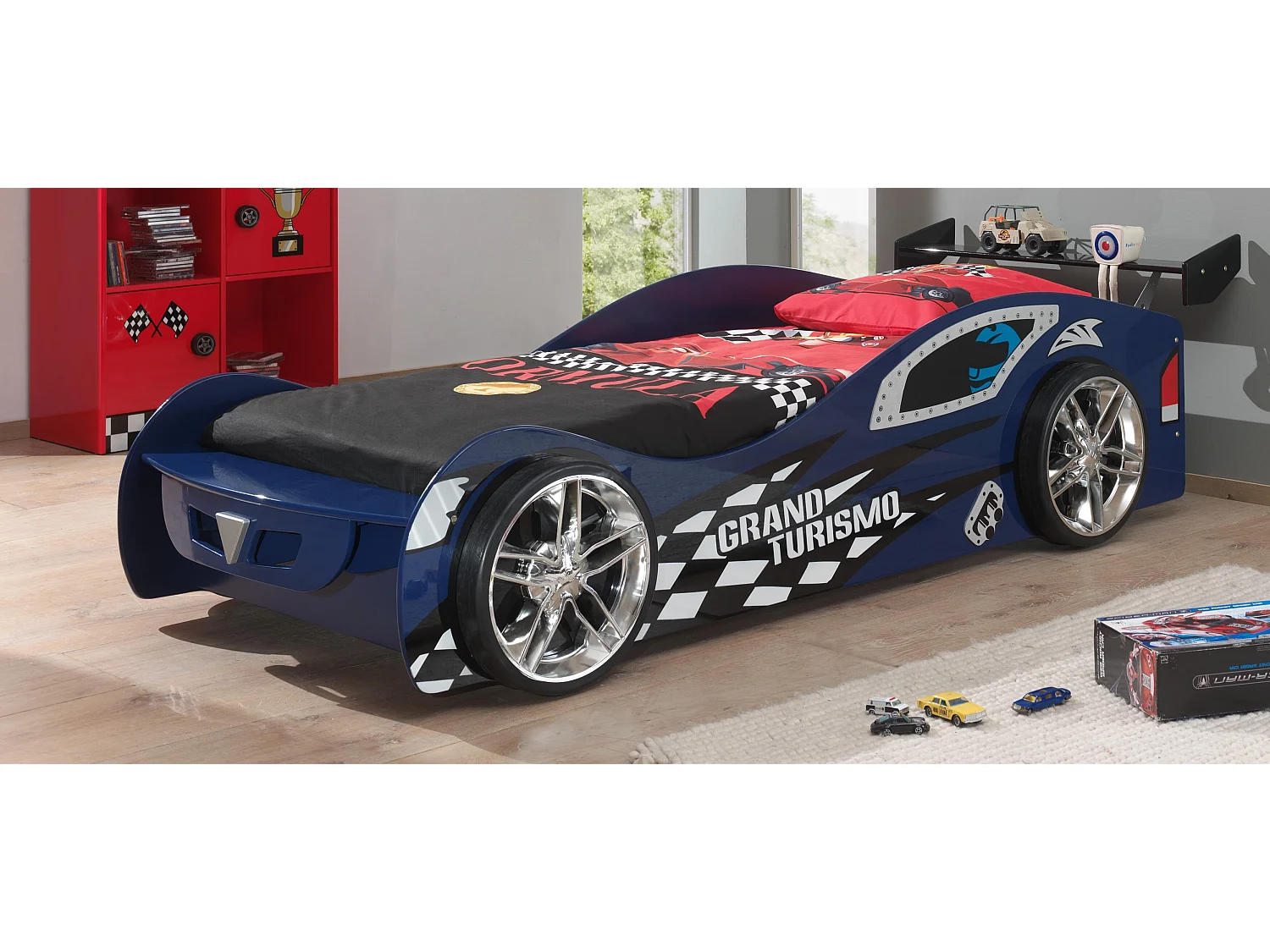 Lit Enfant AUTO KSB005 111x247x66 Bleu