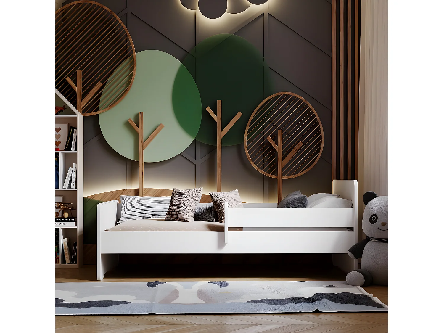 Letto Singolo MAX KSB001 85x164x63 Bianco