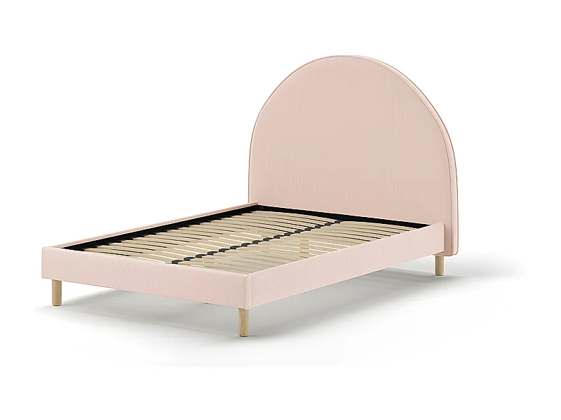 Estrutura cama MOON BF009 140x200 cm Rosa