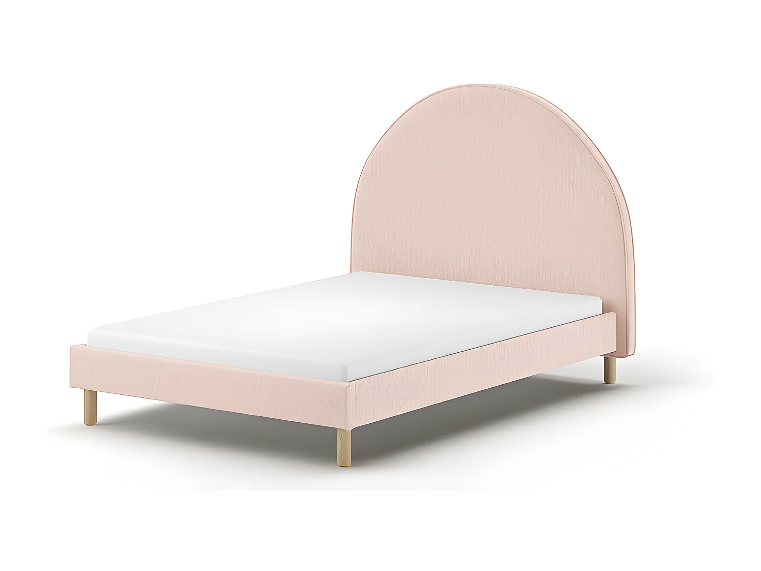 Bed MOON BF009 140x200 cm Roze