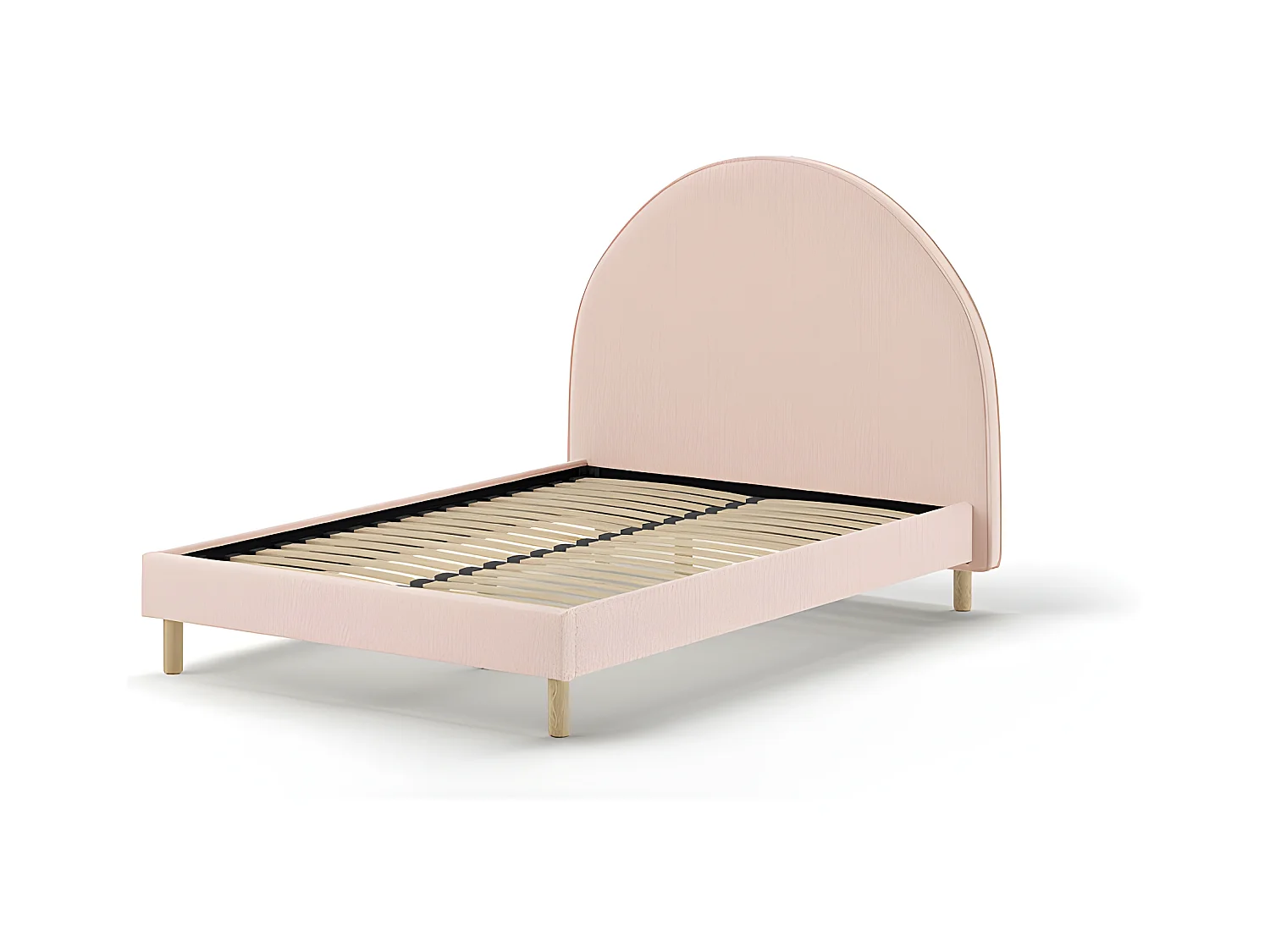 Cadre de lit MOON BF009 140x200 cm Rose