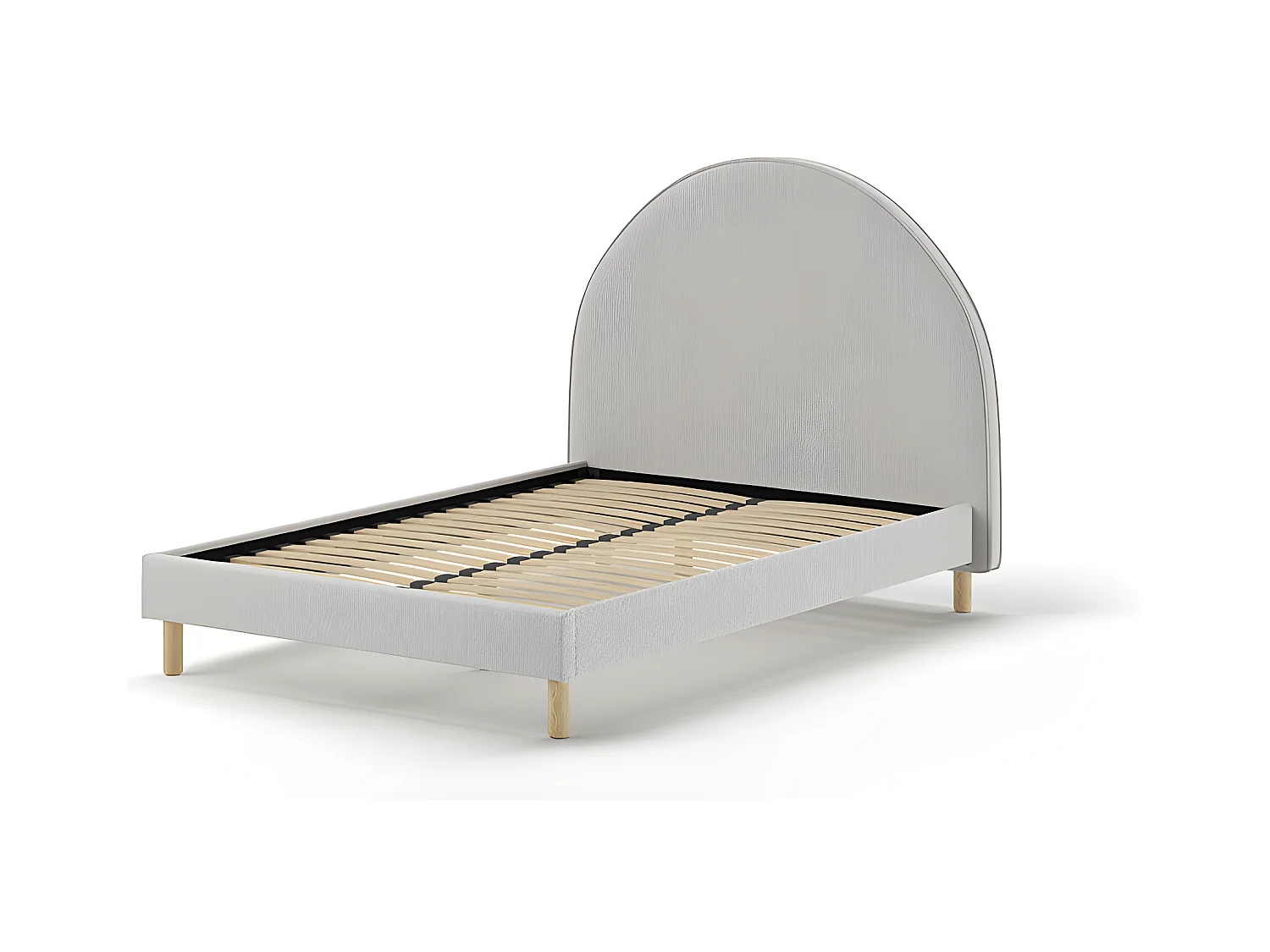 Cadre de lit MOON BF009 140x200 cm Gris