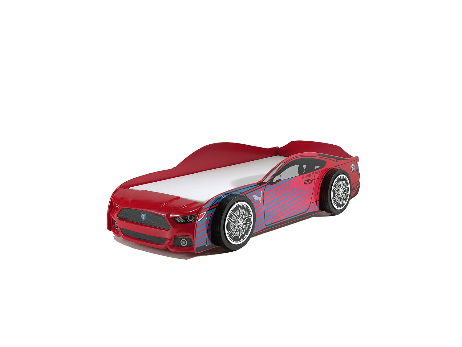 Lit Enfant AUTO KSB005 111x227x60 Rouge