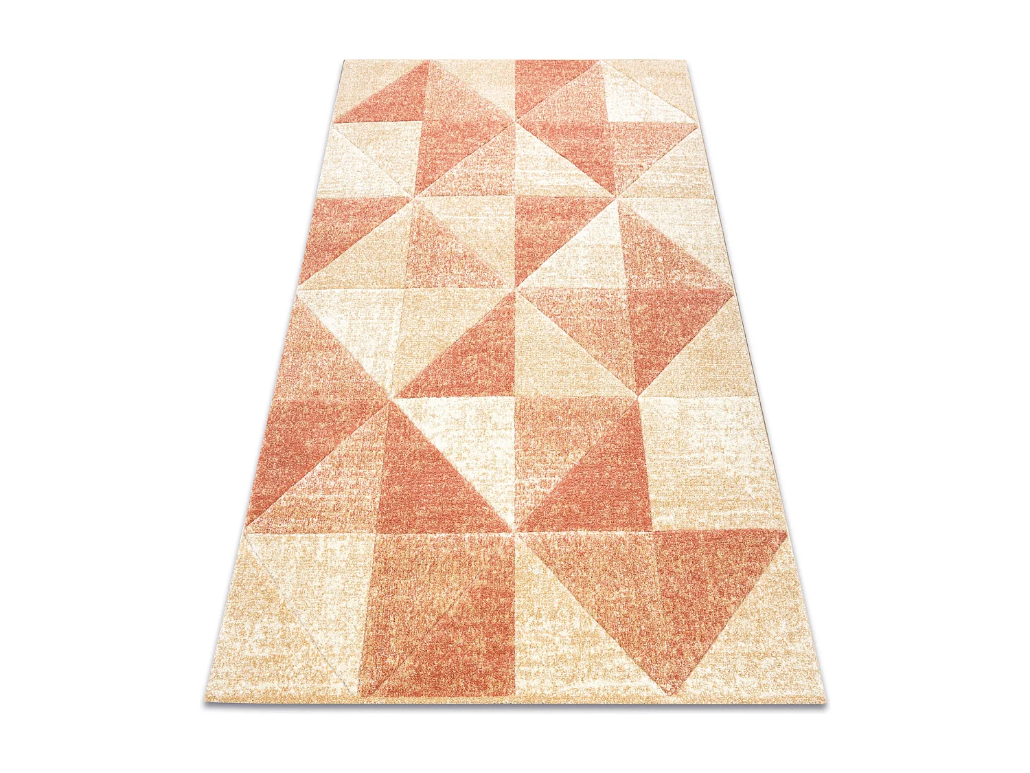 Teppich FEEL 5672/17911 Dreiecke beige/terrakotta 140x190 cm