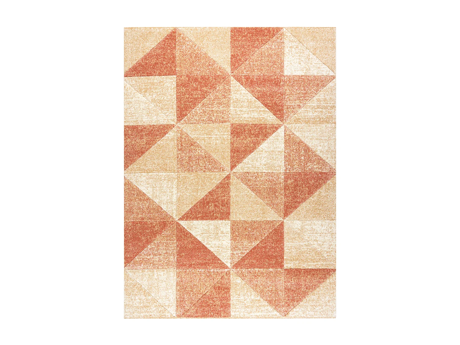 Teppich FEEL 5672/17911 Dreiecke beige/terrakotta 140x190 cm