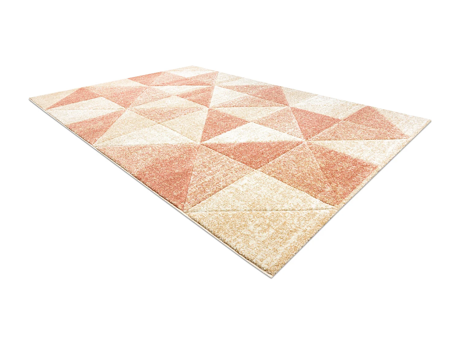 Teppich FEEL 5672/17911 Dreiecke beige/terrakotta 140x190 cm