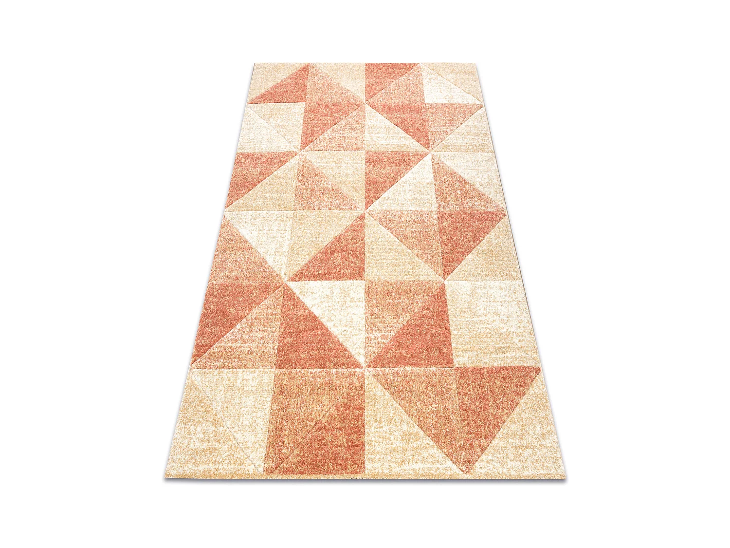 Tapis FEEL 5672/17911 Triangles beige/terre cuite 140x190 cm