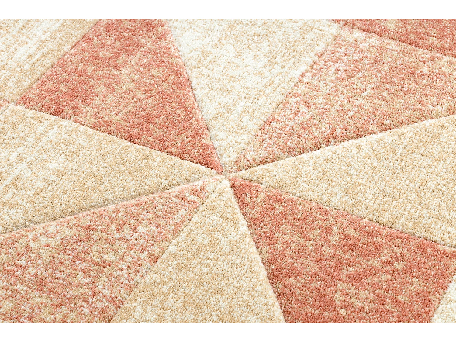 Tapis FEEL 5672/17911 Triangles beige/terre cuite 140x190 cm