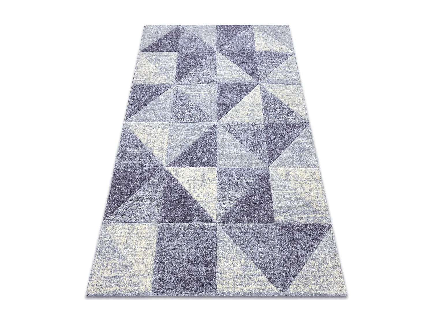 Tapis FEEL 5672/17944 Triangles beige/violet 80x150 cm
