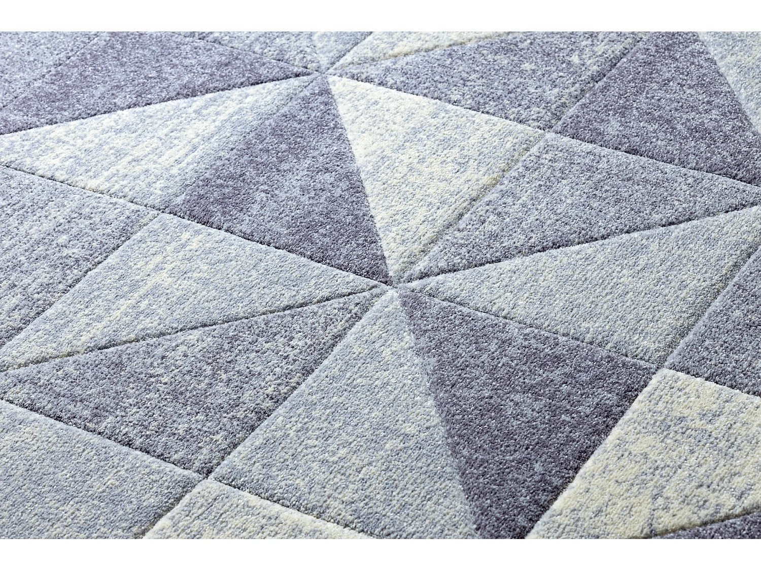 Alfombra FEEL 5672/17944 Triangulos beige/violet 140x190 cm