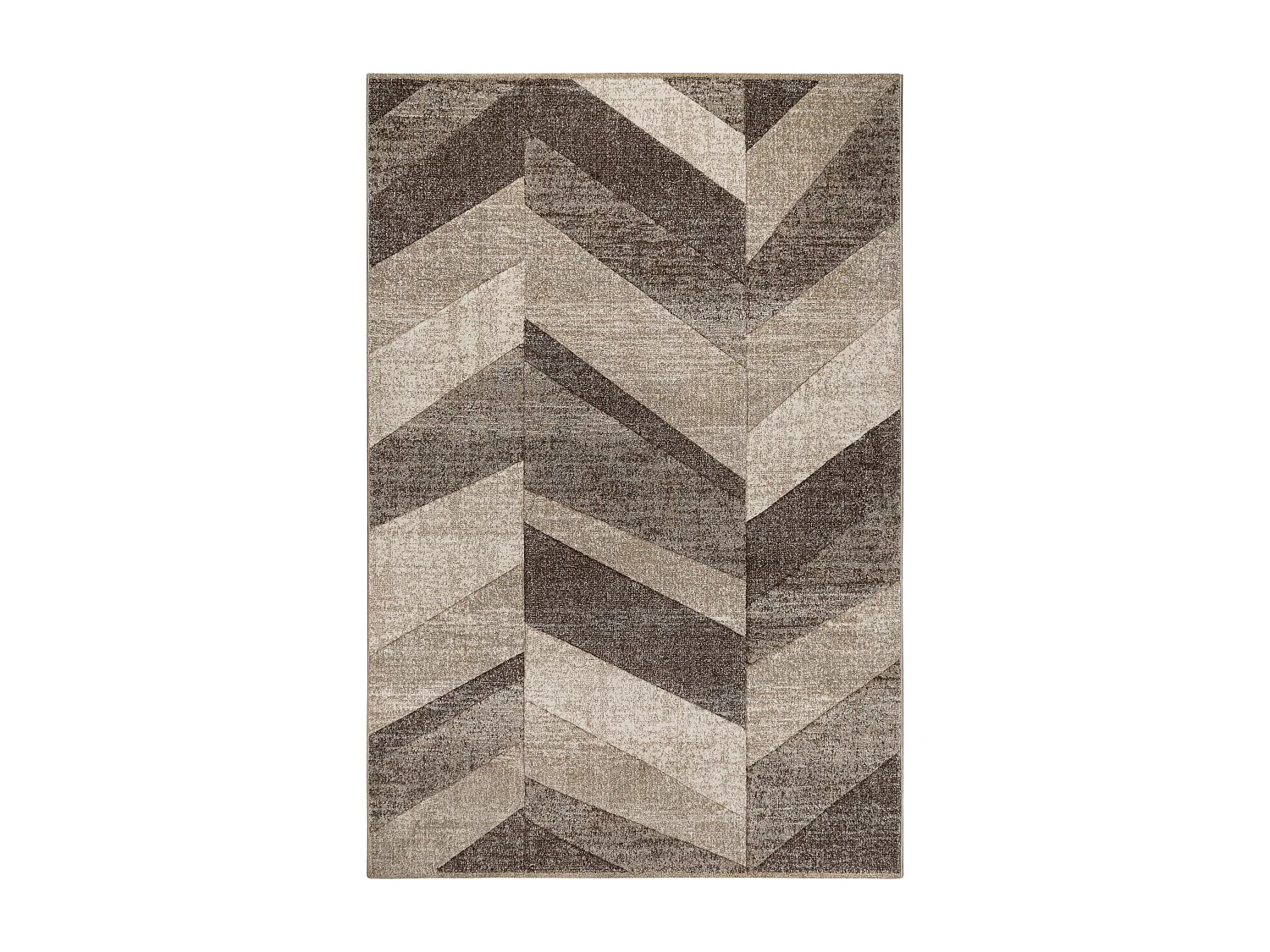 Tapis FEEL 5673/15055 CHEVRON beige et marron / crème 80x150 cm