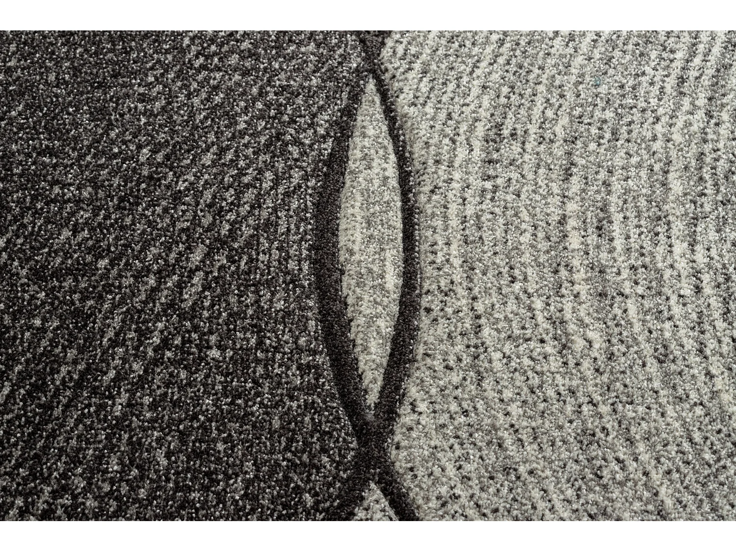 Tapis FEEL 5675/16811 VAGUES gris / anthracite / crème 140x190 cm