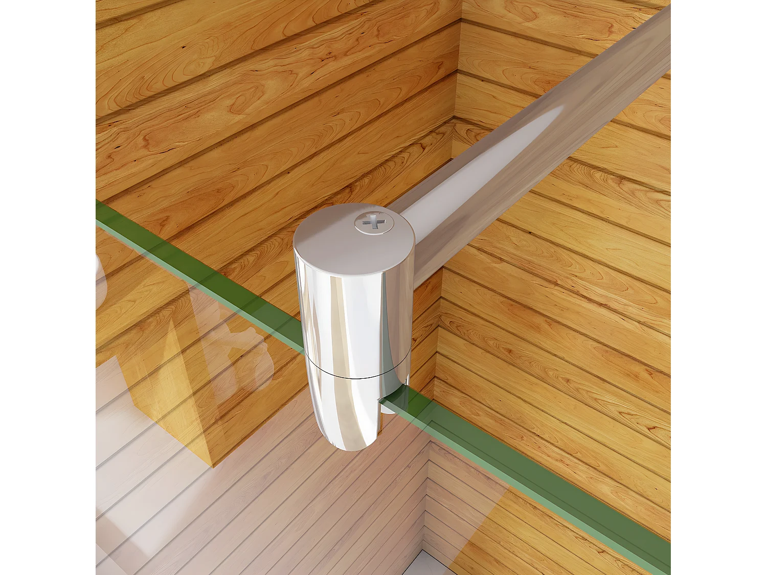 Box Doccia Walk In 80x190cm Parete Fissa in Vetro Temperato 6mm Anticalcare Multi Fasce Satinate Opache con Barra Stabilizzatrice 70-120cm Cromato