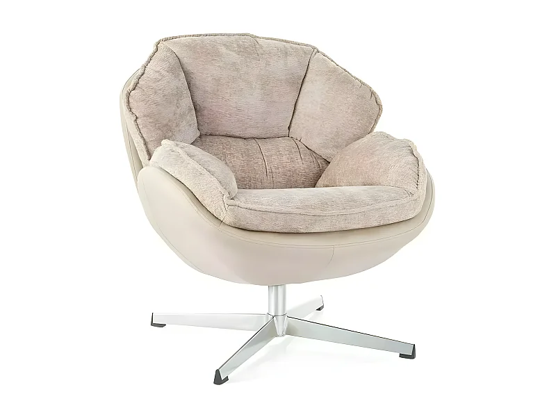 Fauteuil Bettys/Tissu/Beige