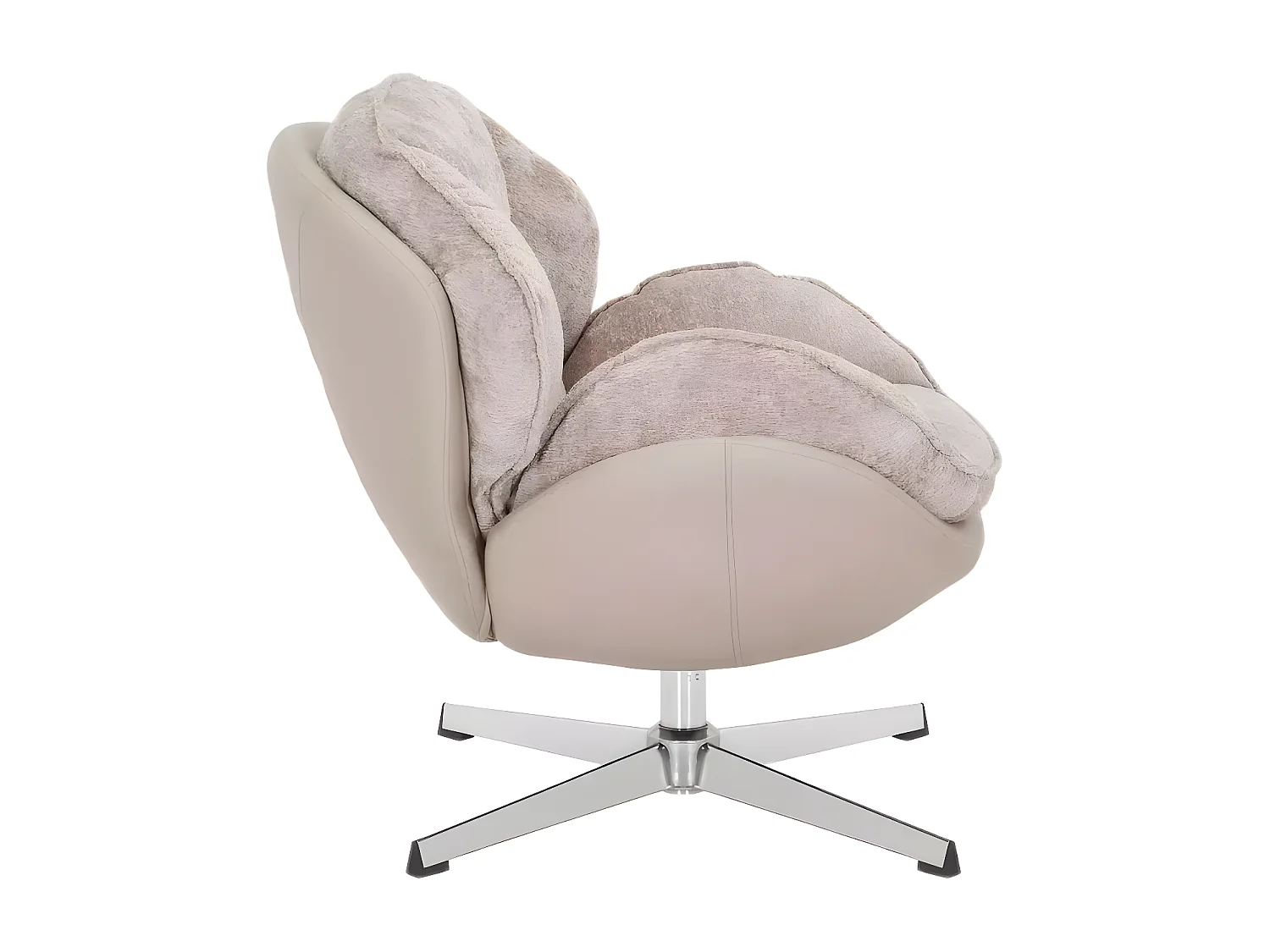 Fauteuil Bettys/Tissu/Beige