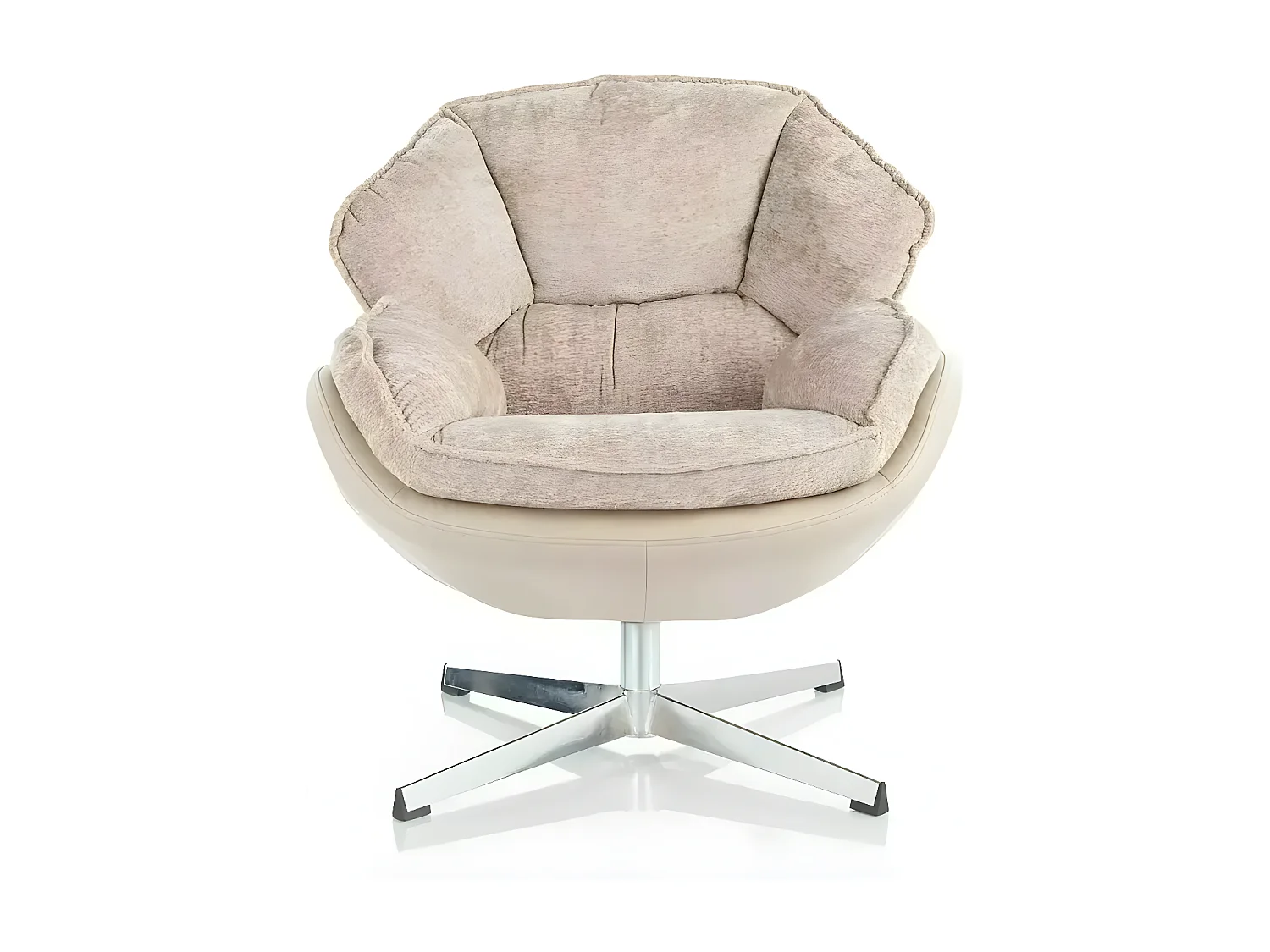 Fauteuil Bettys/Tissu/Beige