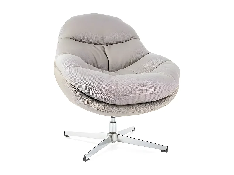 Fauteuil Peggy/Tissu/Beige