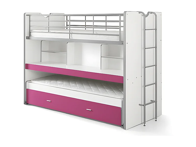Letto Singolo BONNY KSB005 102x222x161 Rosa