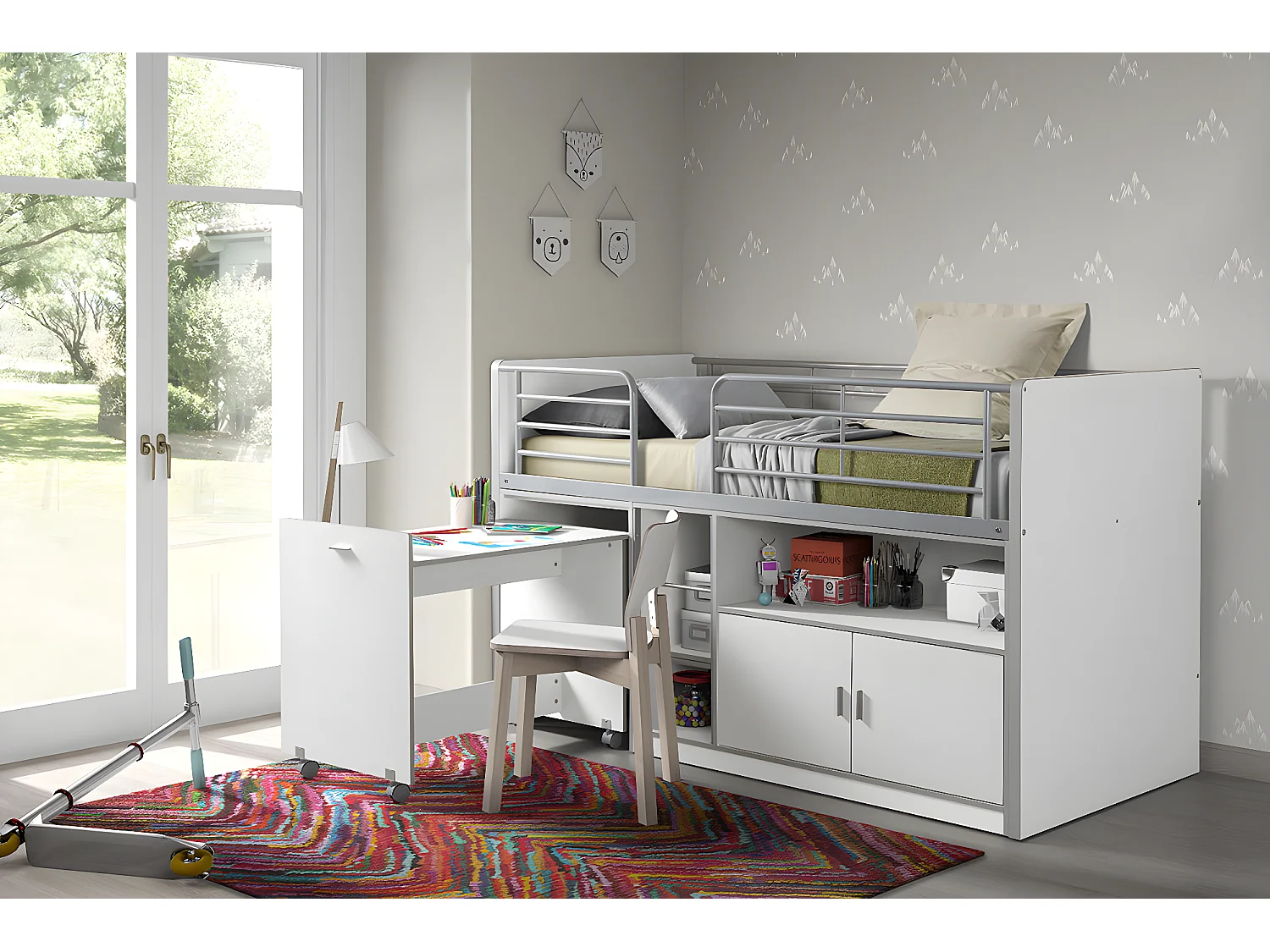 Letto Singolo BONNY KSB005 96x207x121 Bianco