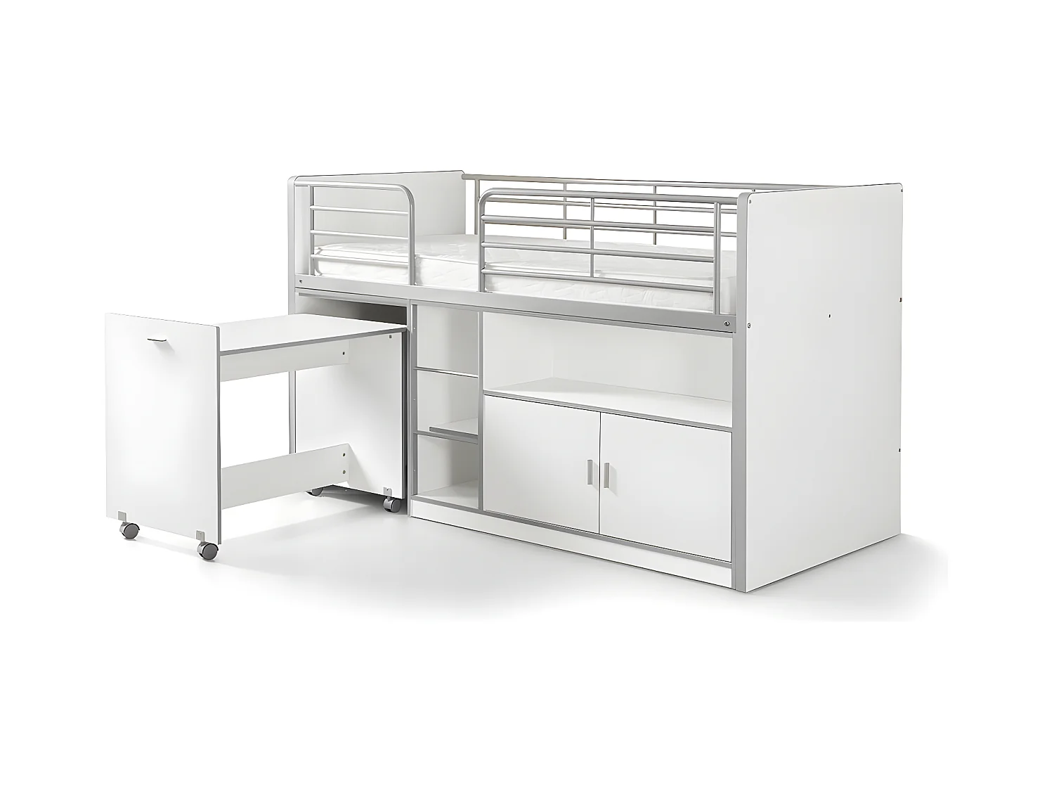 Lit Enfant BONNY KSB005 96x207x121 Blanc