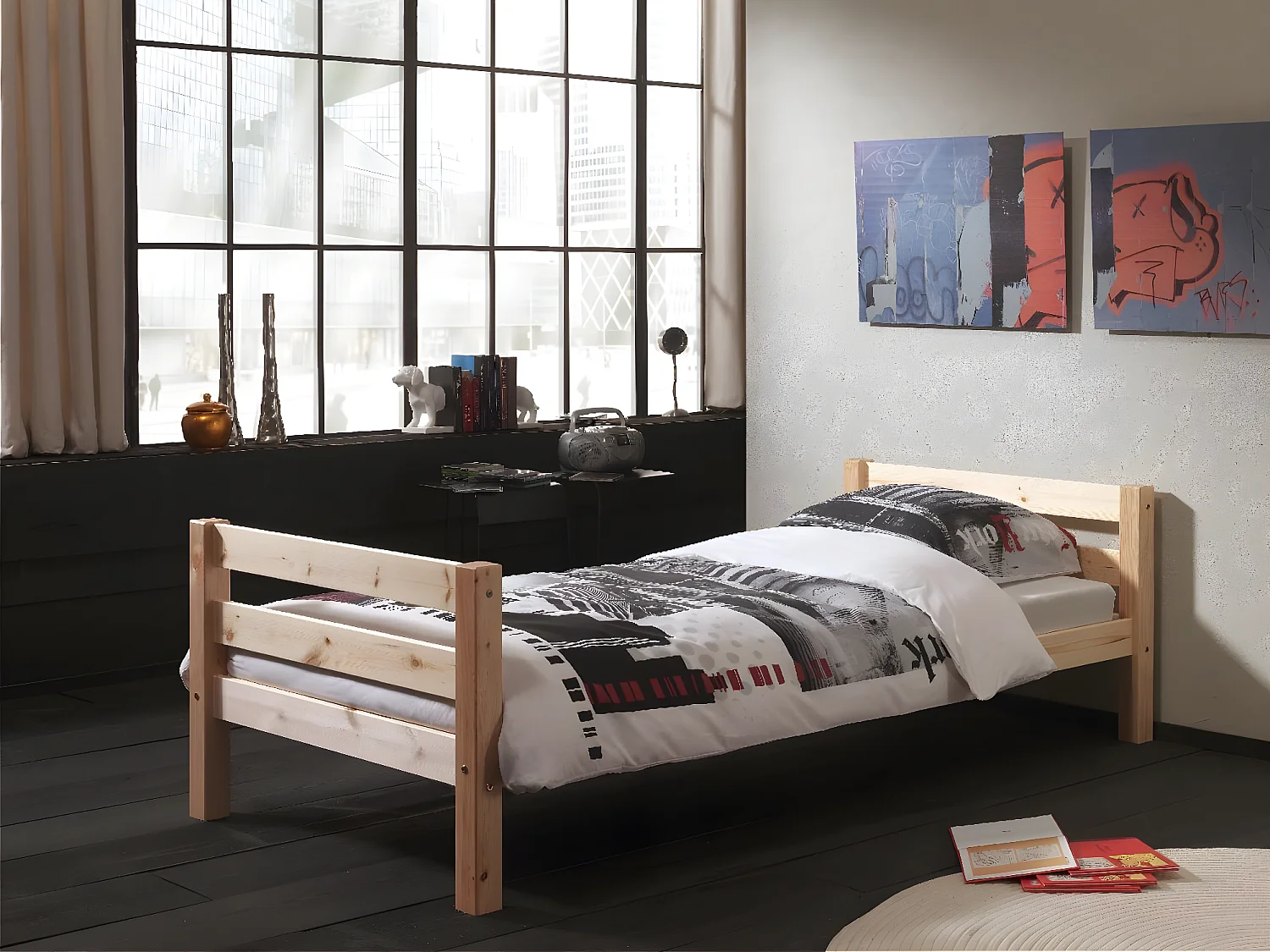 Lit Enfant PINO KSB005 99x209x63 Clair naturel