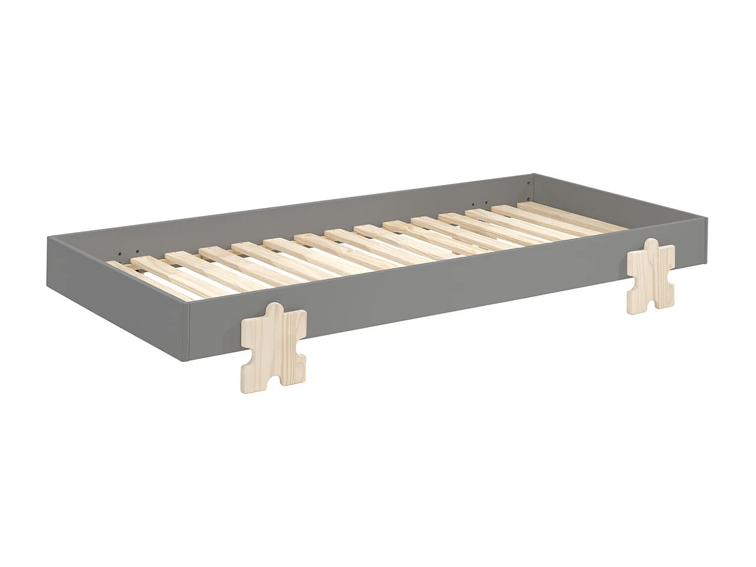 Kinderbett MODULO KSB005 94x204x28 Grau