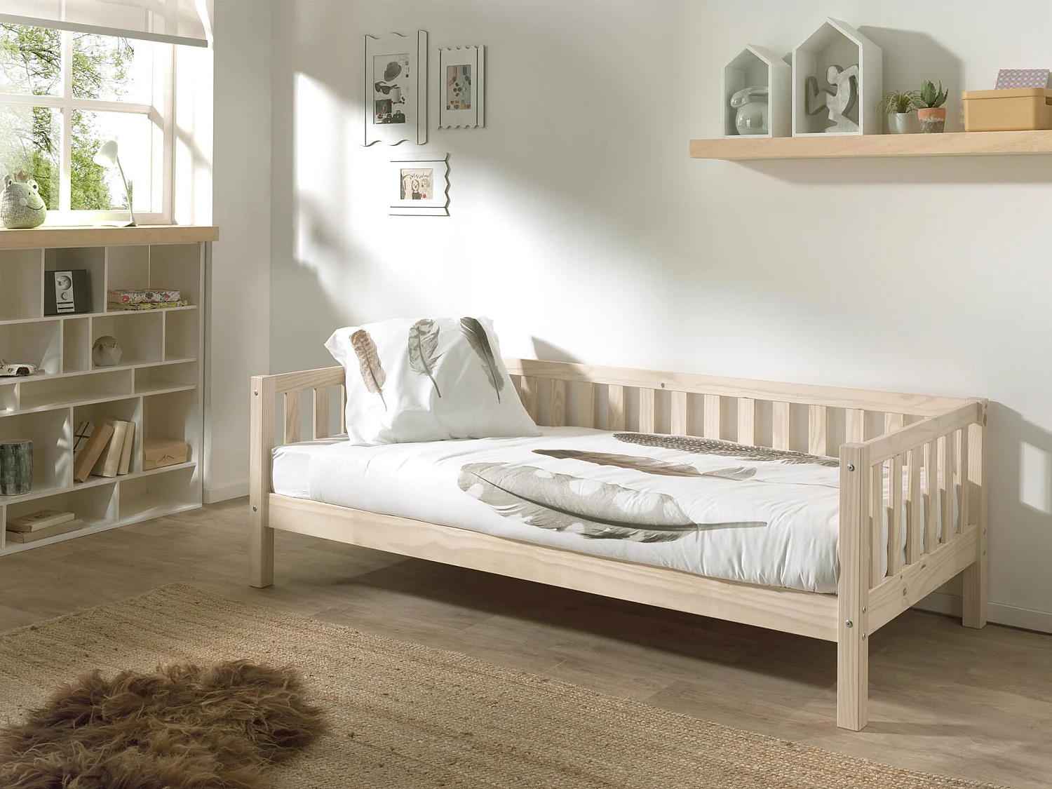 Bed FRITZ KSB005 99x212x68 Beige
