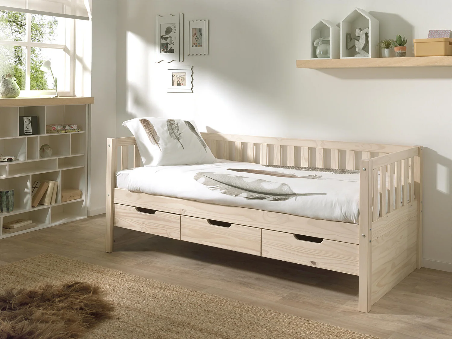 Cama Infantil FRITZ KSB005 99x212x86 Beige