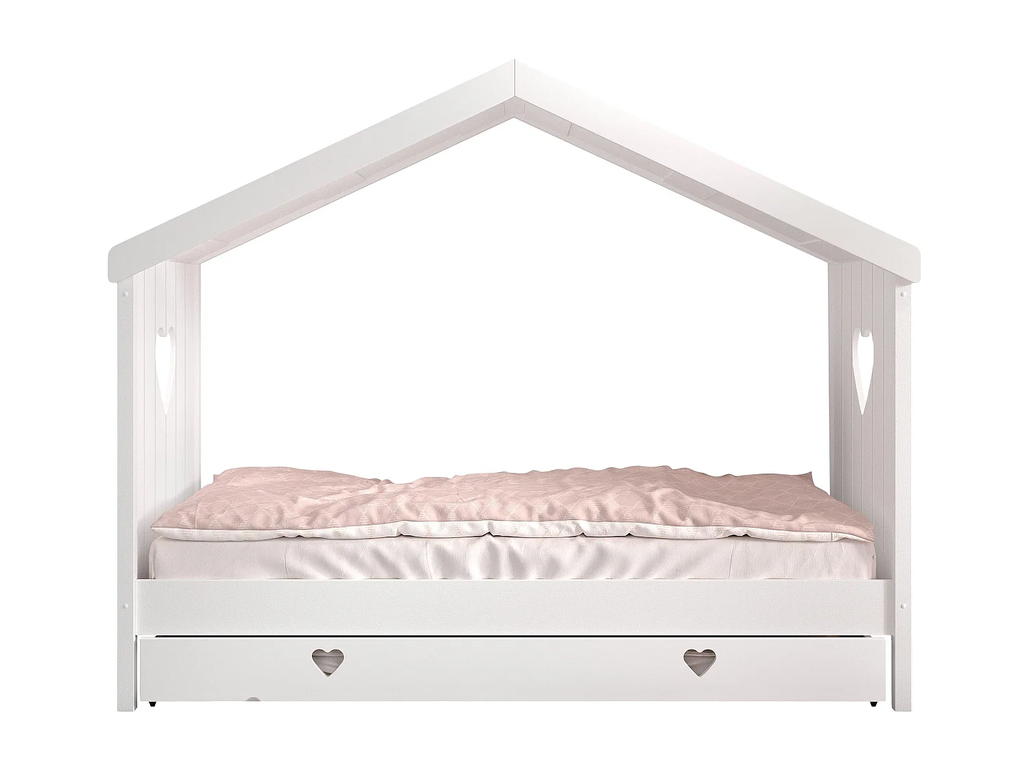 Letto Singolo AMORI KSB005 99x213x172 Bianco