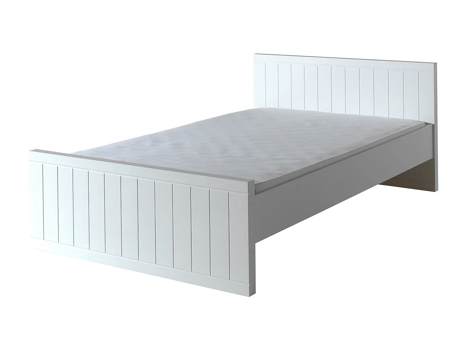 Cama de solteiro infantil ROBIN KSB008 120x200 cm Branco