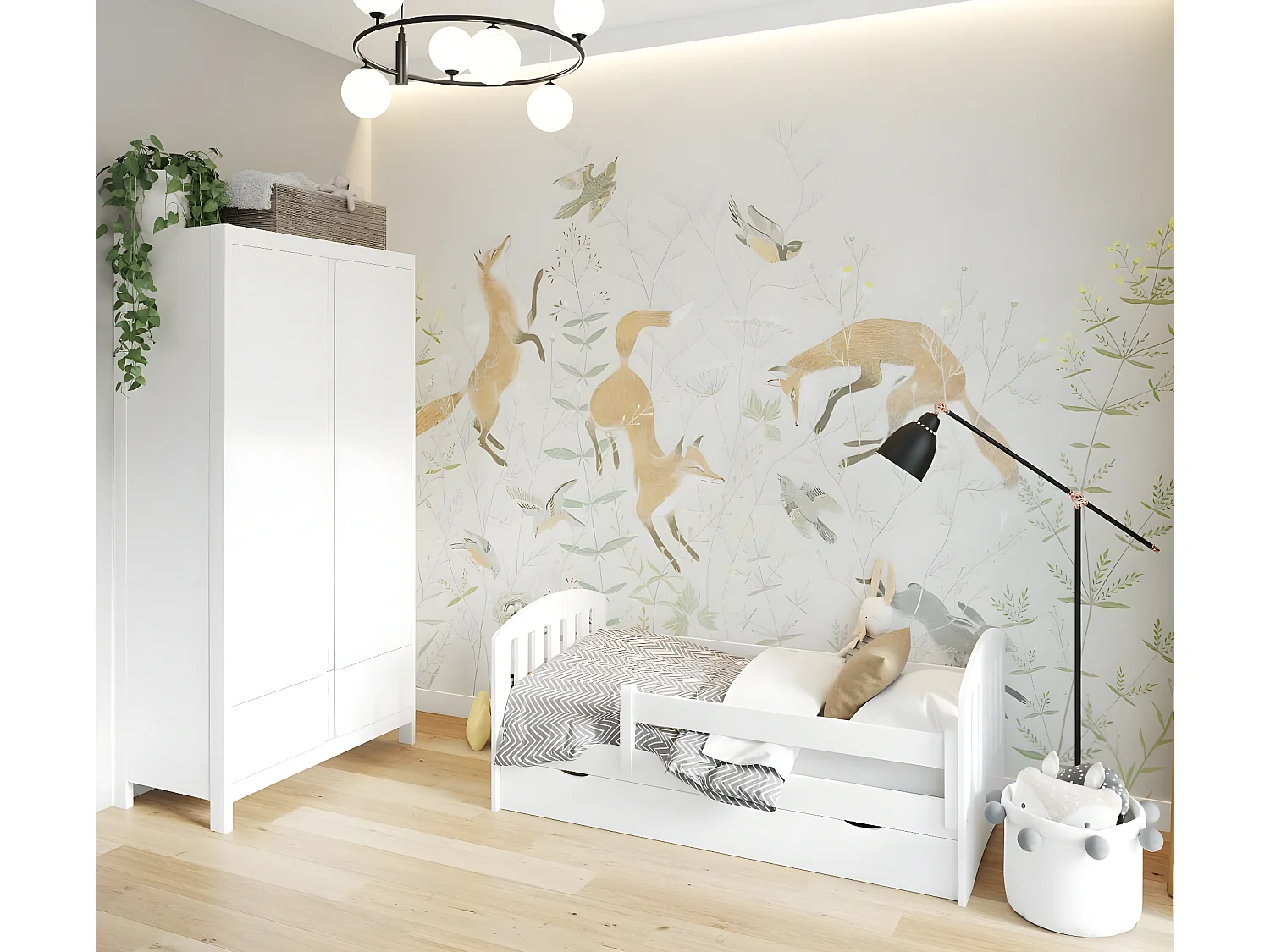 Lit Enfant LUX KSB001 90x163x70 Blanc