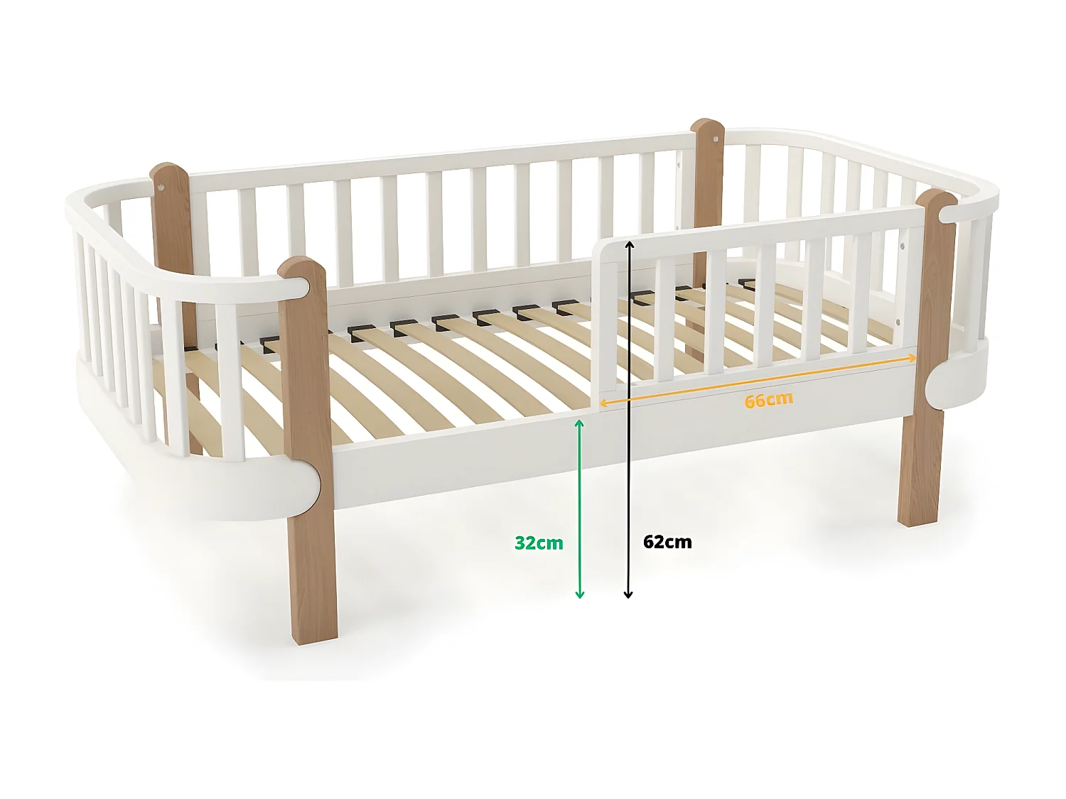 Lit Enfant ETUDE KSB001 88x165x65 Blanc