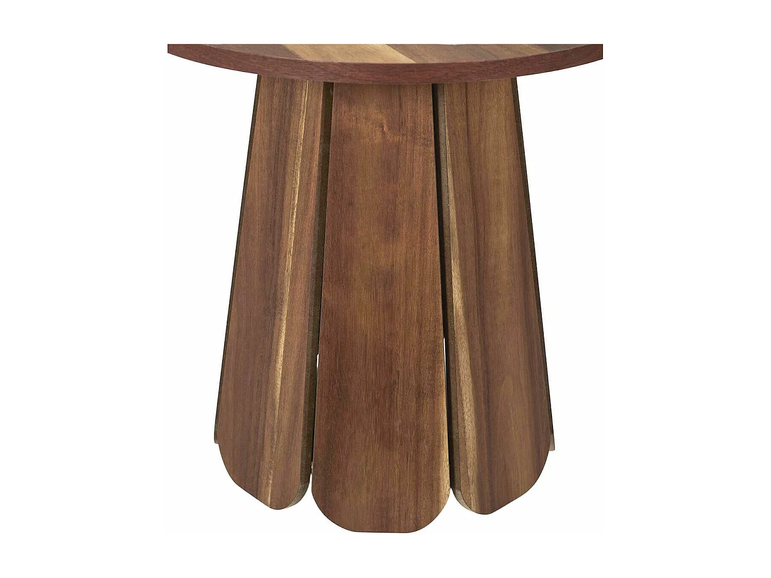 LYLIAN - Table d'appoint en MDF Aspect Noyer