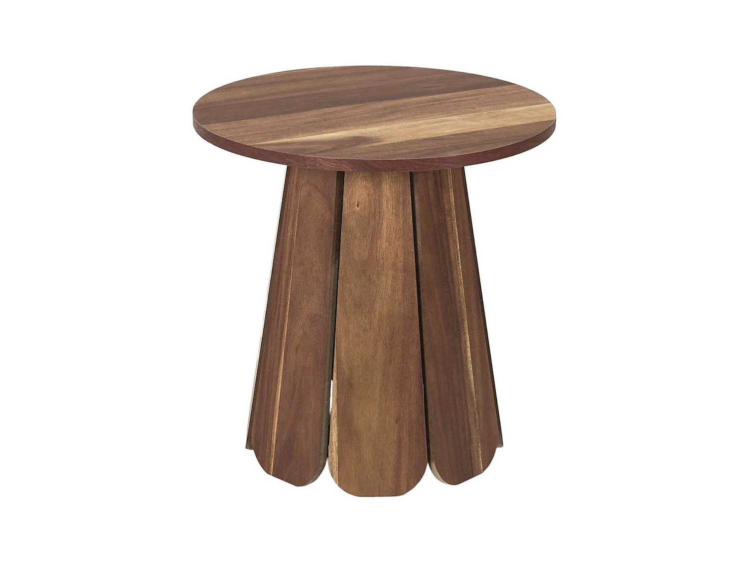 LYLIAN - Table d'appoint en MDF Aspect Noyer