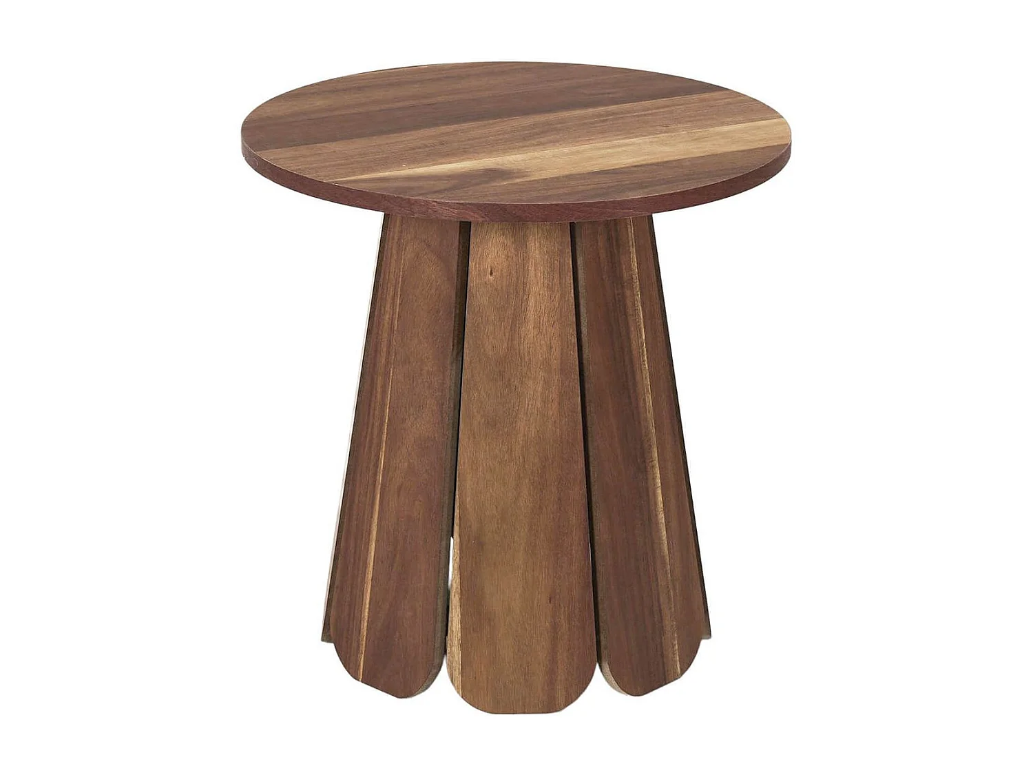 LYLIAN - Table d'appoint en MDF Aspect Noyer