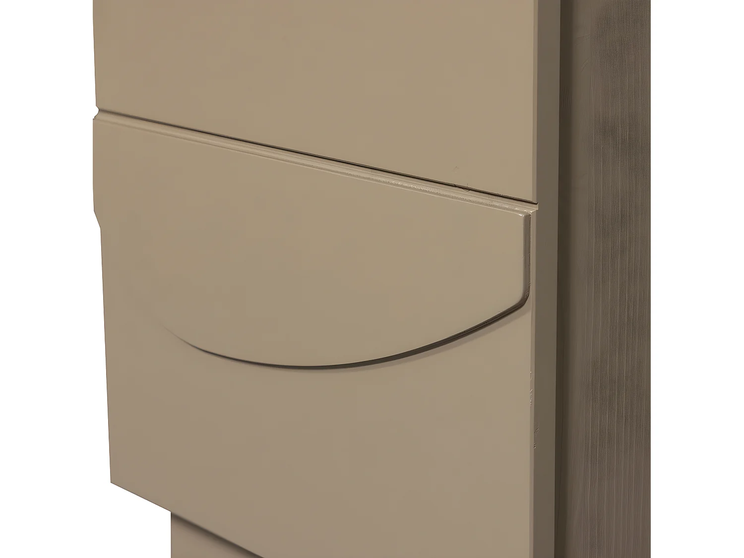 Teo - Table de chevet 1 porte en bois - Marron