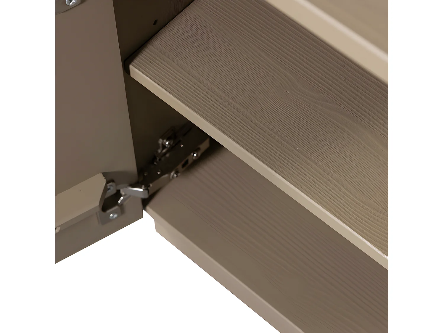 Teo - Table de chevet 1 porte en bois - Marron