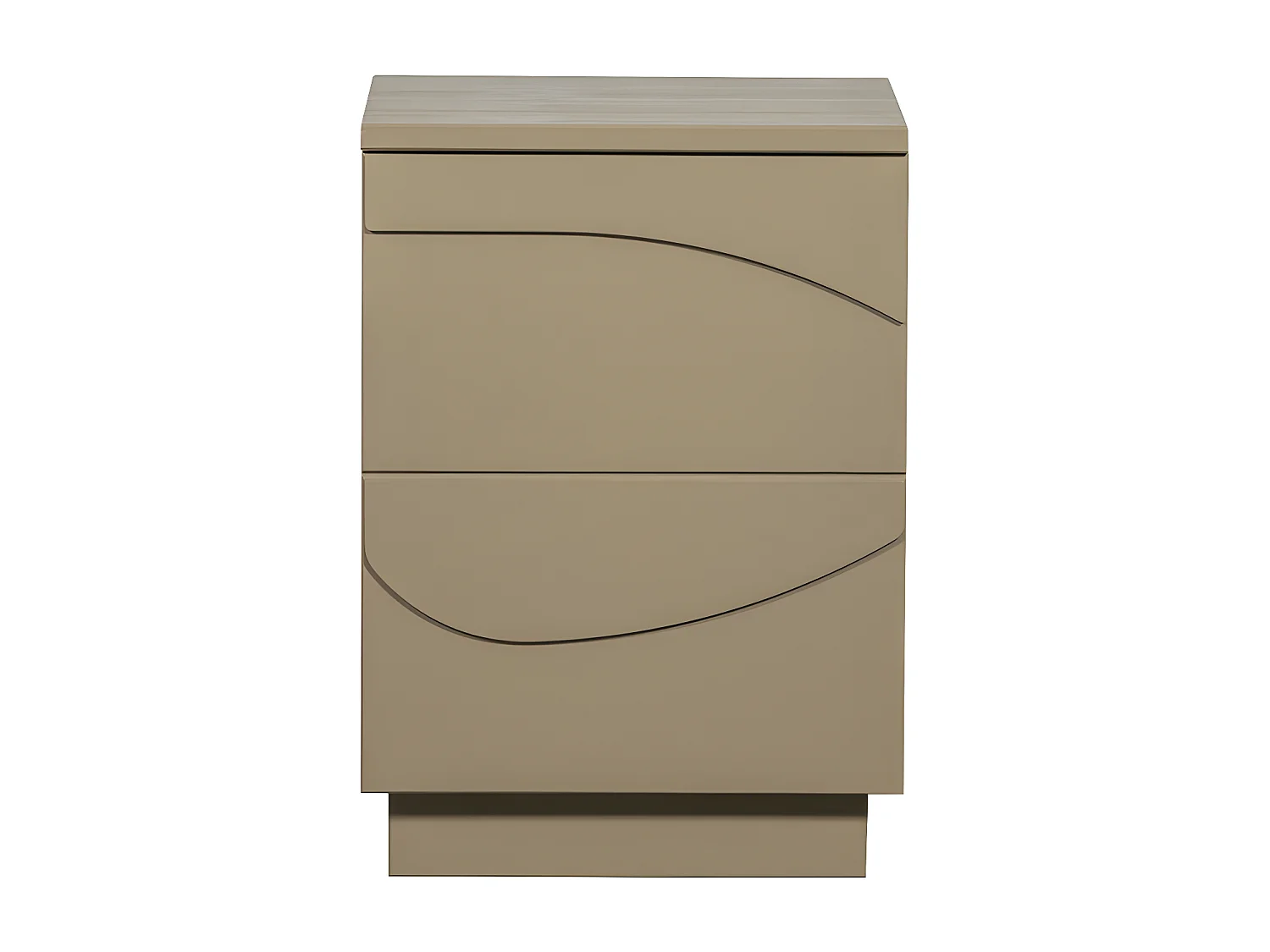 Teo - Table de chevet 1 porte en bois - Marron