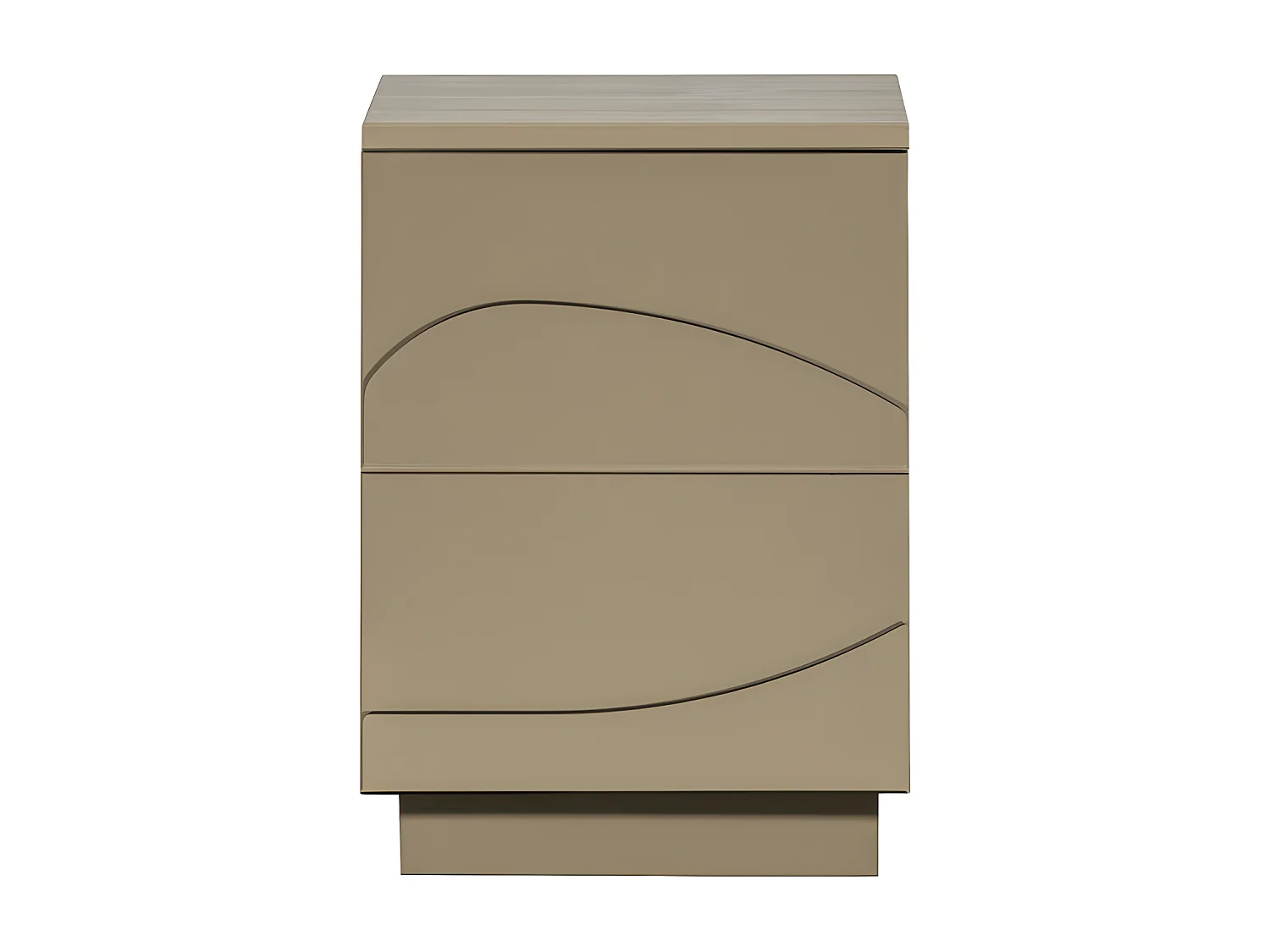 Teo - Table de chevet 1 porte en bois - Marron